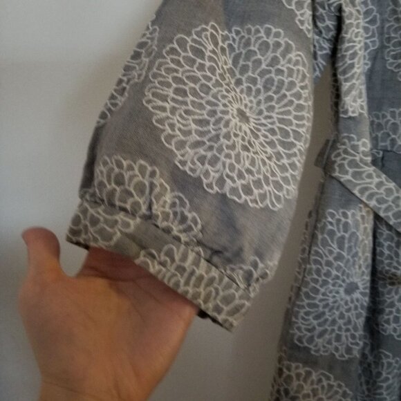 Vivienne Tam Floral Print Belted Light Weight Coat - Picture 6 of 13